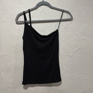 OLIVACEOUS One Shoulder Strappy Tank Top Size Medium NWT